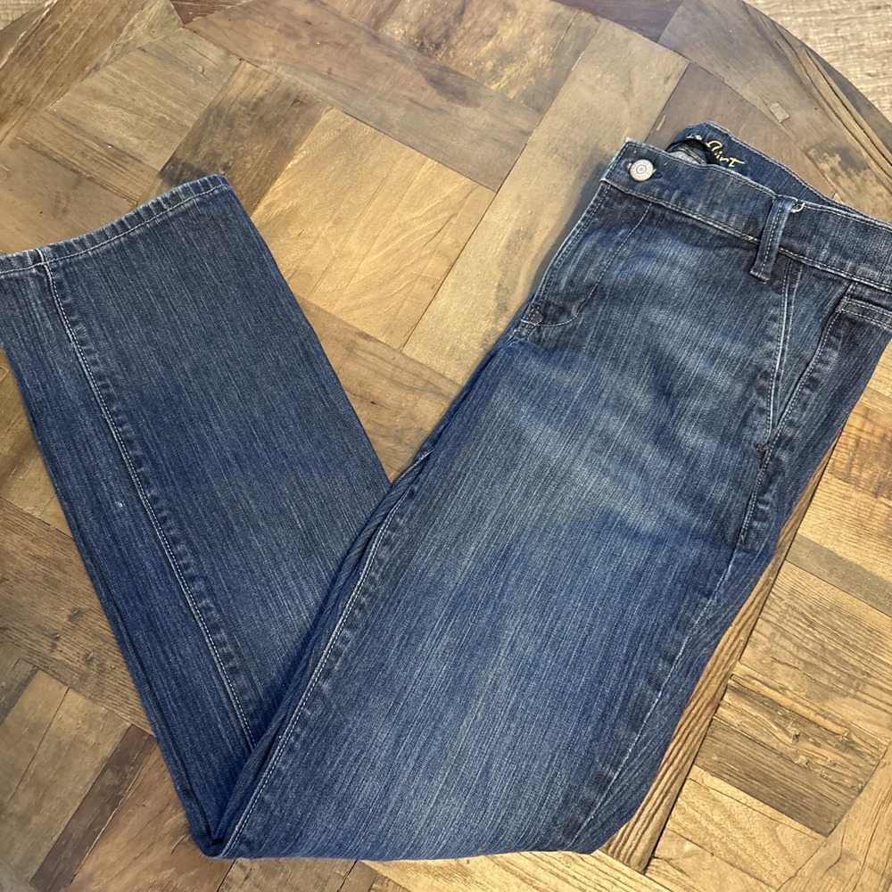 OLD NAVY Mid Rise Stretchy Blue JEANS,  The Flirt, Women's Size 10 Dark Wash